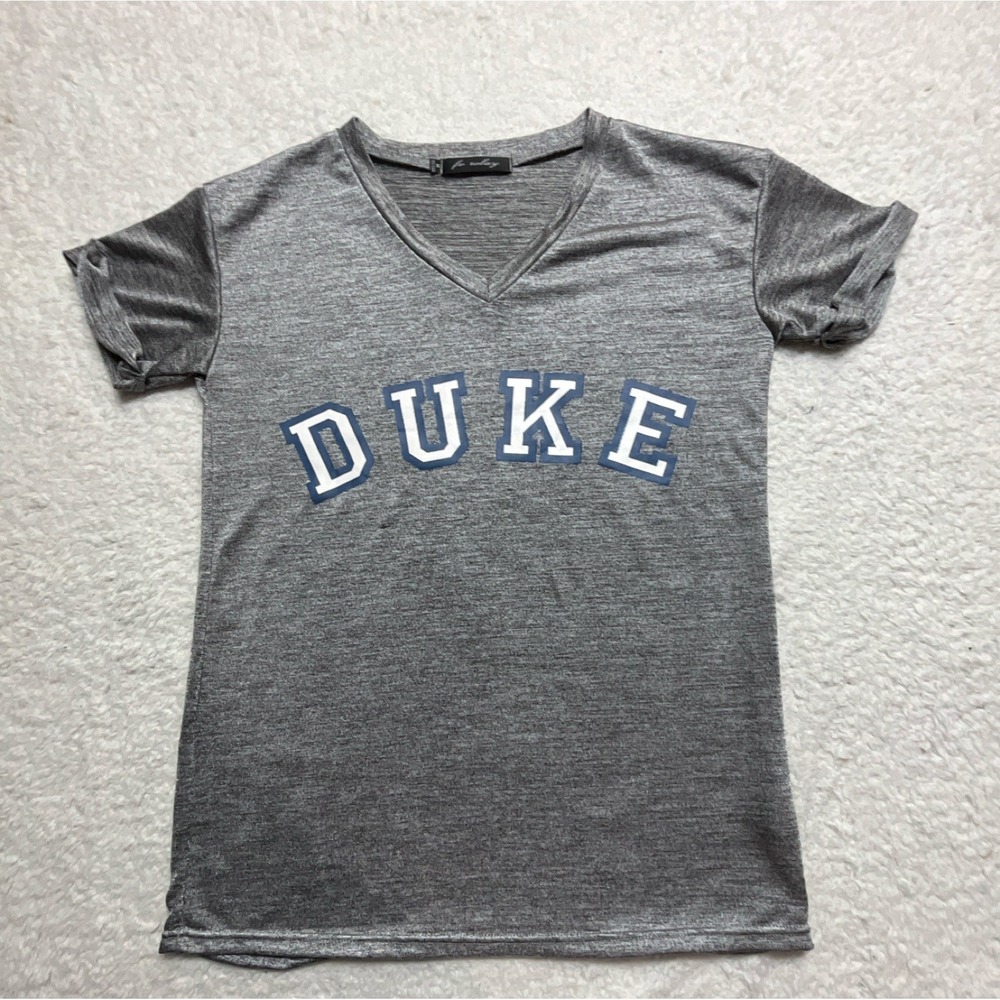 for relay Duke Blue Devils Shirt Gray V-Neck M NCAA University Fan Apparel